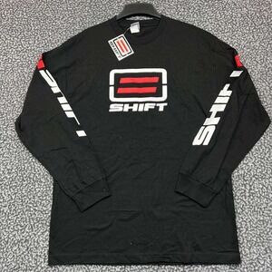 Vintage Shift Motocross Motorcycle Racing Shirt Men Large Long Sleeve Cotton New